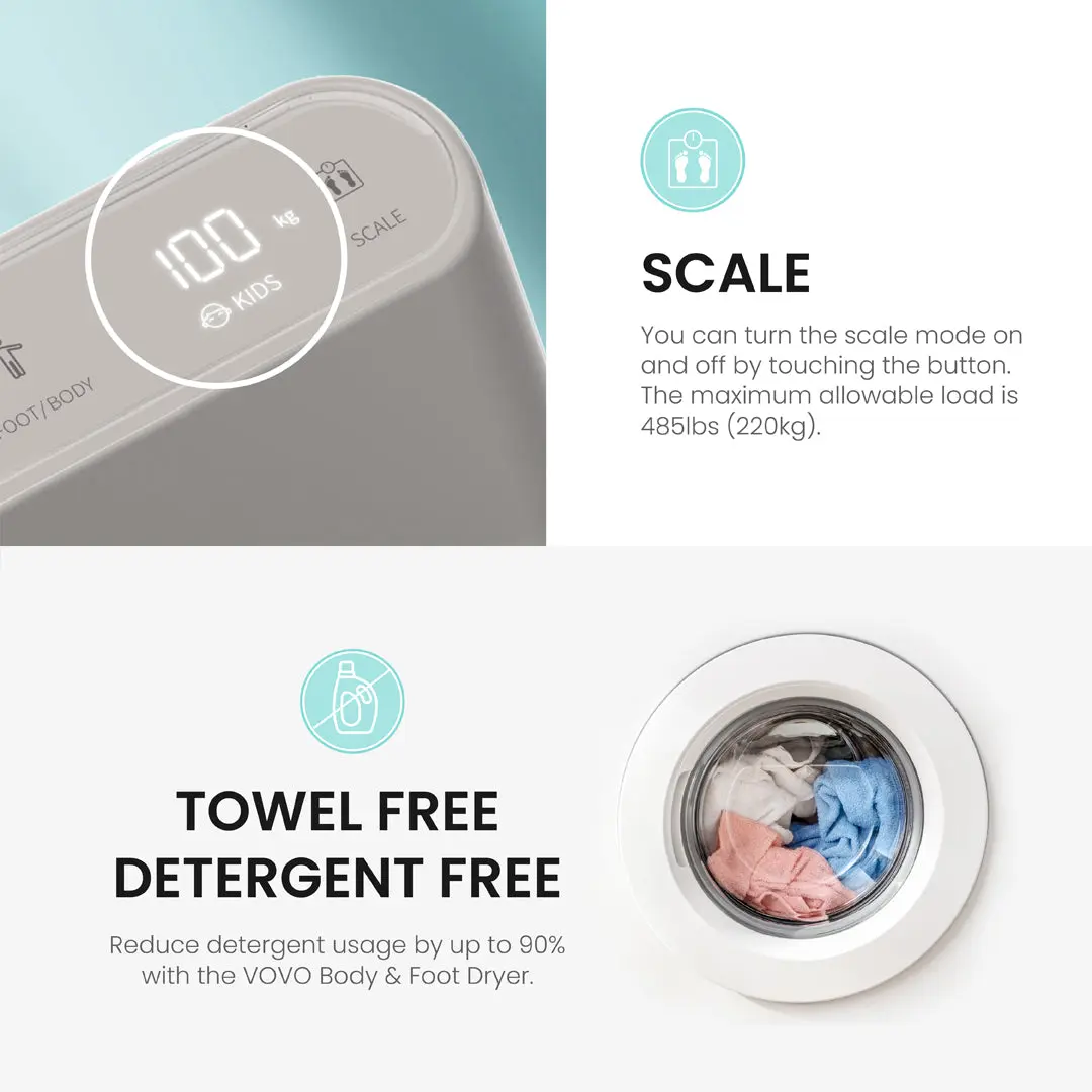 VOVO Body & Foot Dryer BD-7700G - Made in Korea - Image 8