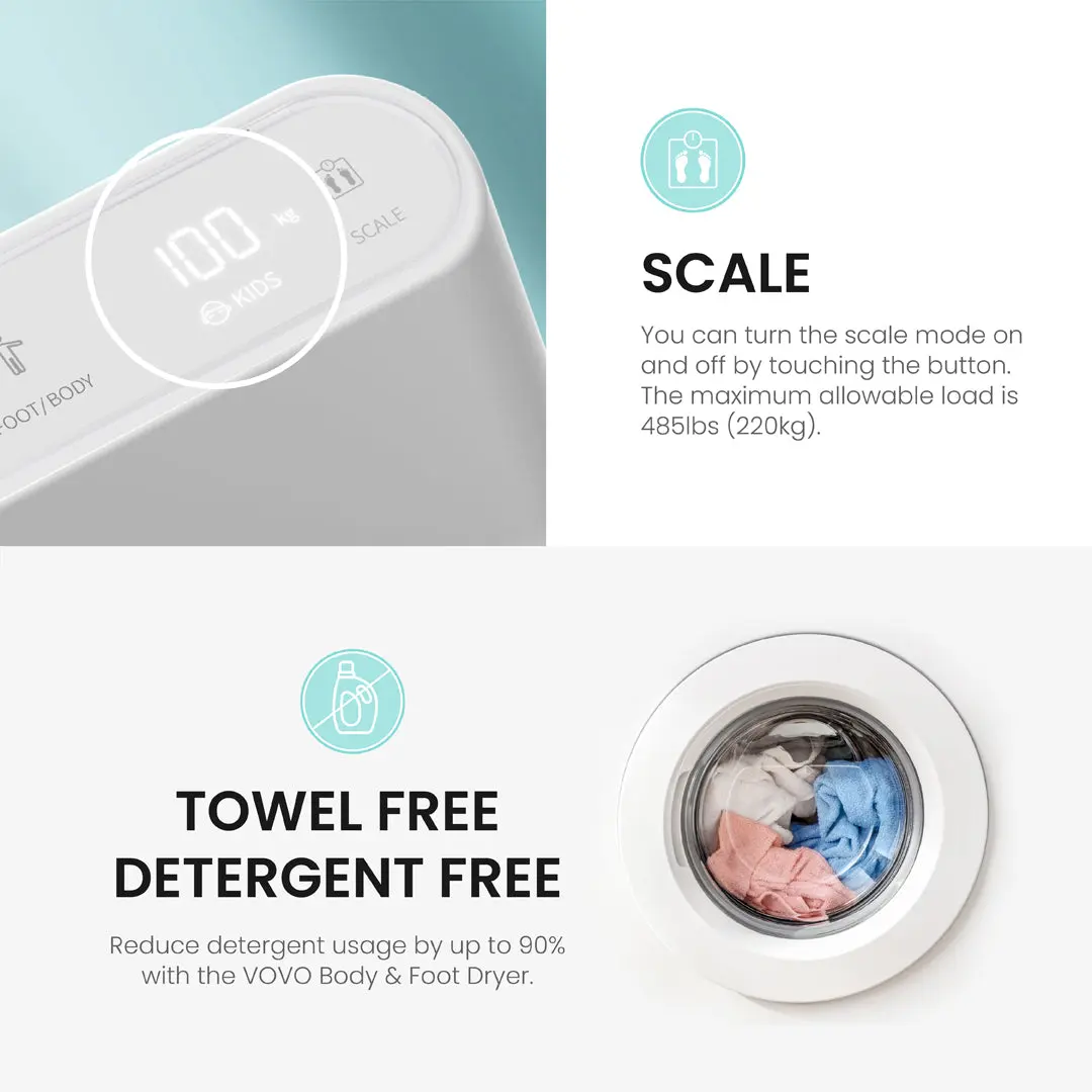 VOVO Body & Foot Dryer BD-7700W - Made in Korea - Image 8