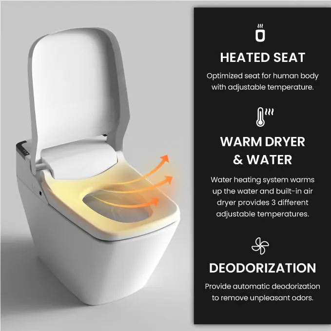 VOVO Bidet Toilet TCB-090SA - Made in Korea - Image 5