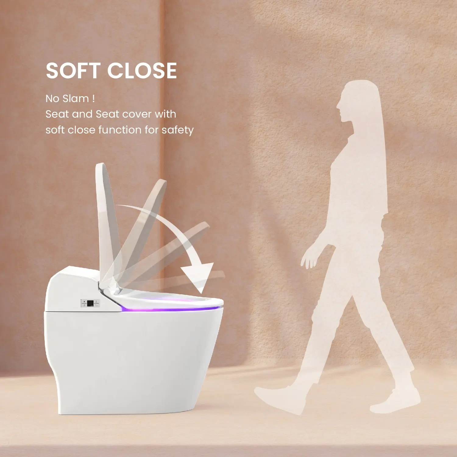 VOVO Bidet Toilet TCB-8100W - Made in Korea - Image 4