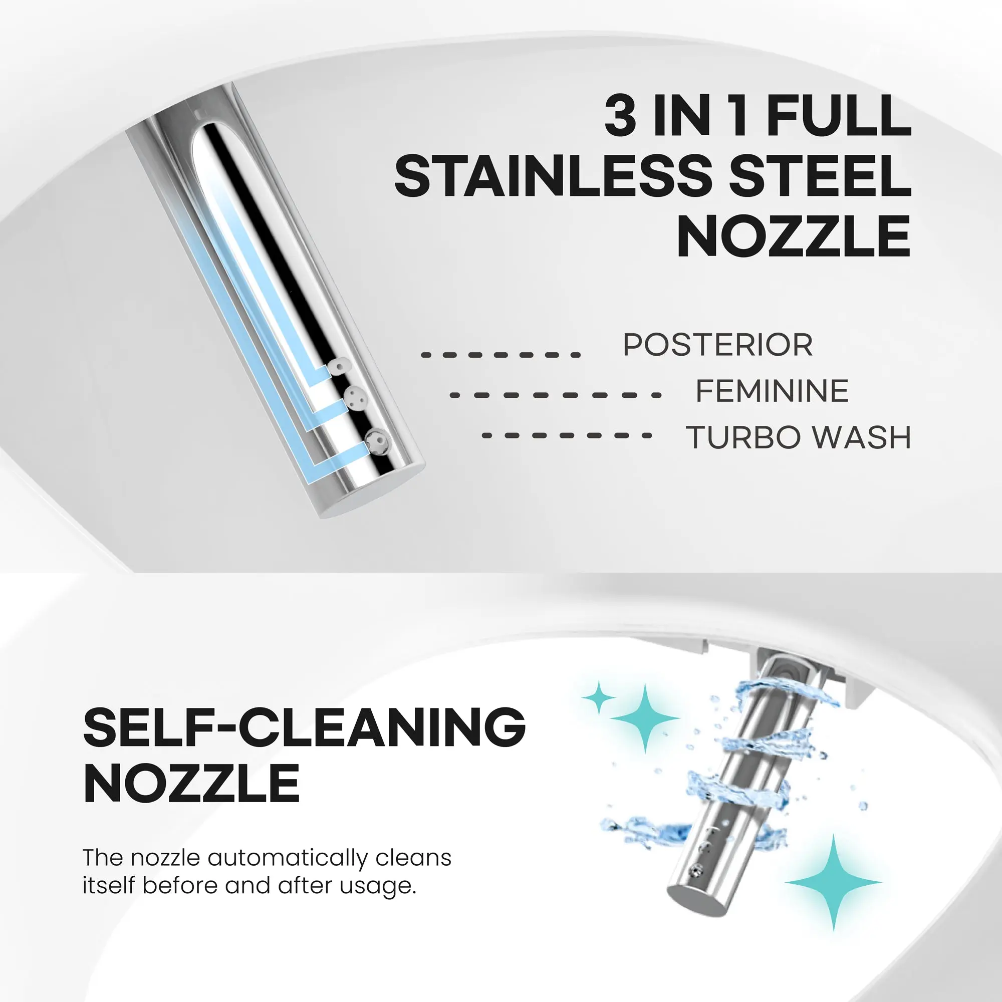 VOVO Bidet Toilet TCB-090SA(B) - Made in Korea - Image 5