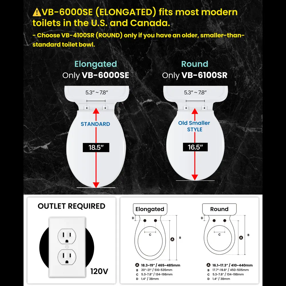 VB-6000SE(Elongated) / VB-6100SR (Round) - Image 6